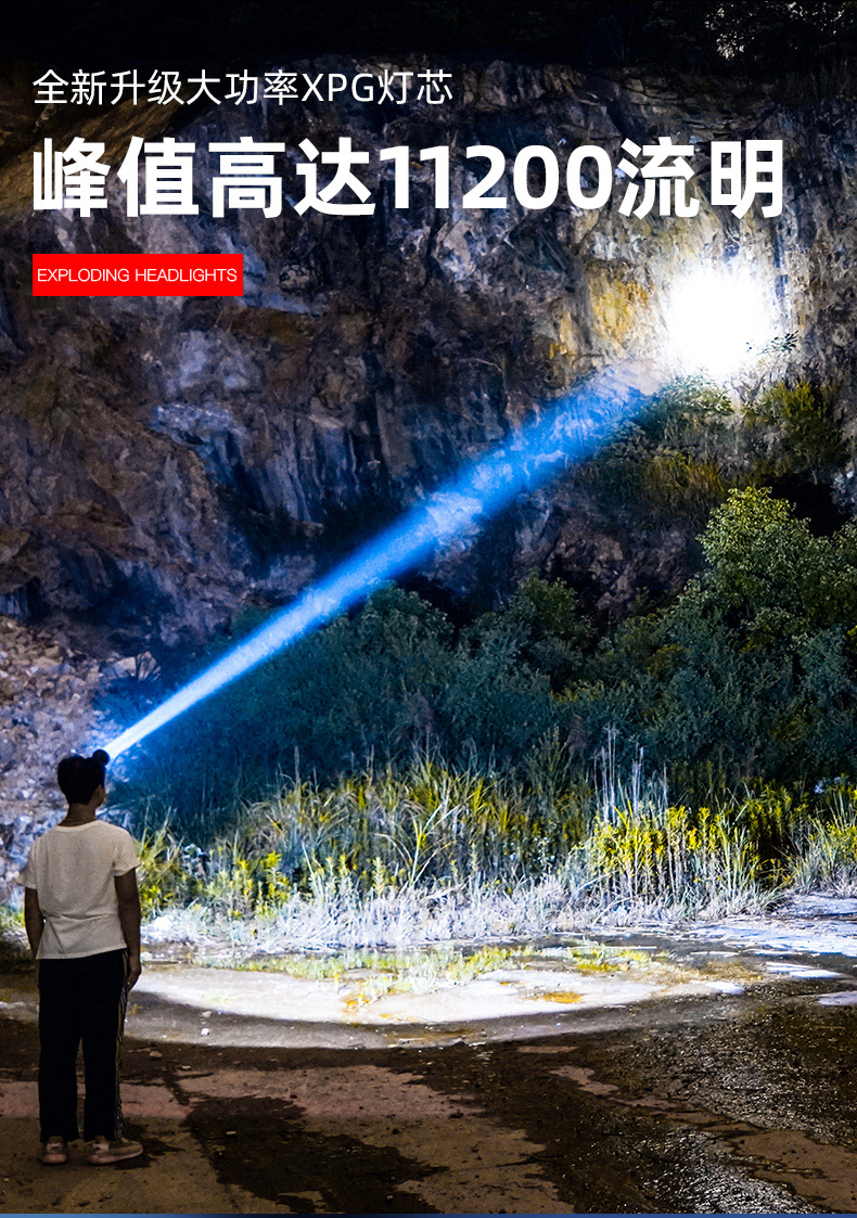 LED强光手电头灯