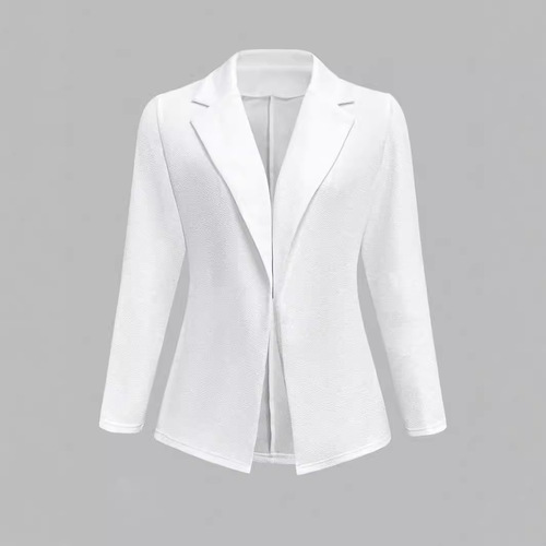 Autumn and Winter Bestselling Women's Solid Color Collar Blazer Long-Sleeve Versatile Fitted Fashion Coat