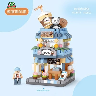 Caja de música de Navidad senbao bloques de construcción de cristal árbol de Navidad creativo juguetes educativos ensamblados regalos de vacaciones al por mayor y al por menor