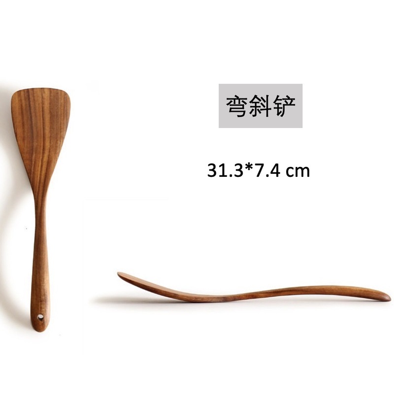 【PLUS限定】アカシア材スパチュラ 家庭用長柄木製スパチュラ 木製キッチン用品 ライススプーン 木製スプーン ノンスティック調理用|undefined