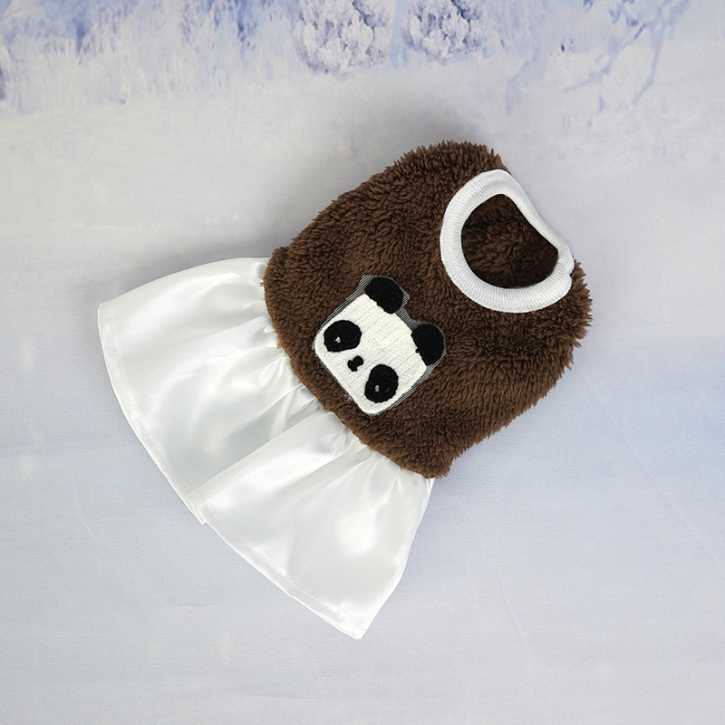 Brown panda skirt