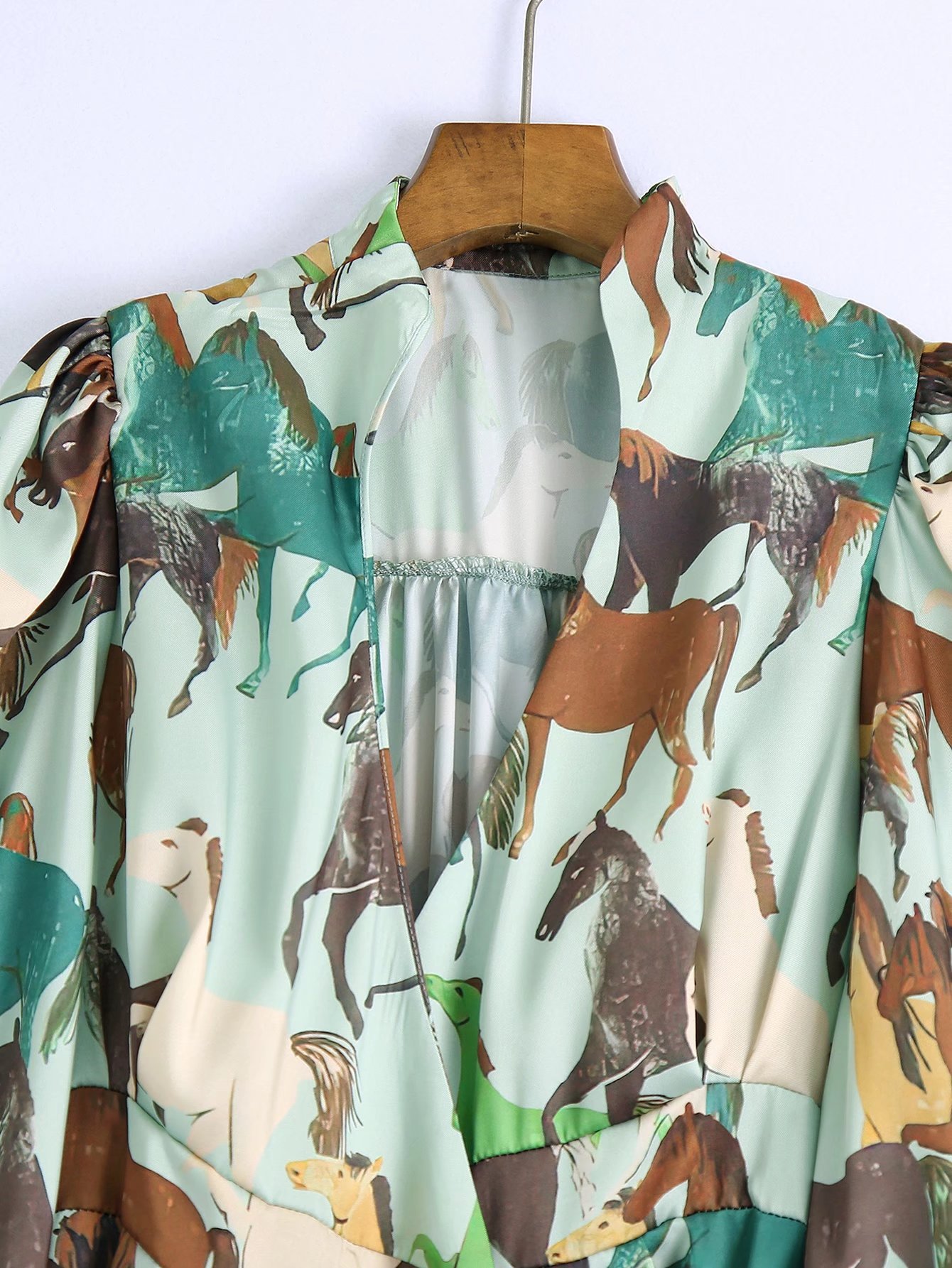 long-sleeved printed shirt dress nihaostyles clothing wholesale NSAM82626