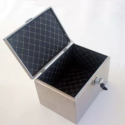trunk battery car universal box | Motorcycle trunk - zinc-alloy-plated-lock-installation-accessories-included-lined-length-44width-320height-300cm