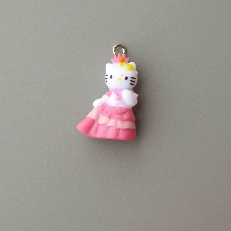 Hello Kitty, маленькая мини-фигура, подвеска, handmade