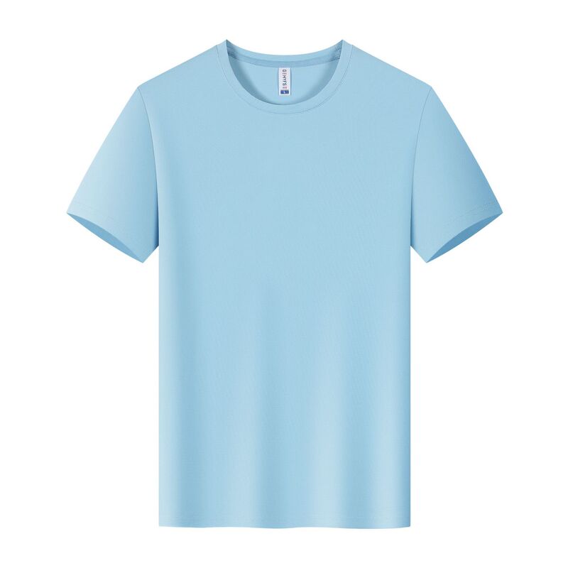 冰丝速干t恤定制工作服印logo跑步健身衣企业圆领短袖文化广告衫|undefined