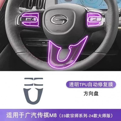 GAC Chuanqi m8 Screen Film Legendary Master Central Control Modified Interior Protection Film Auto Supplies 24 (Car interior film) - steering-wheel