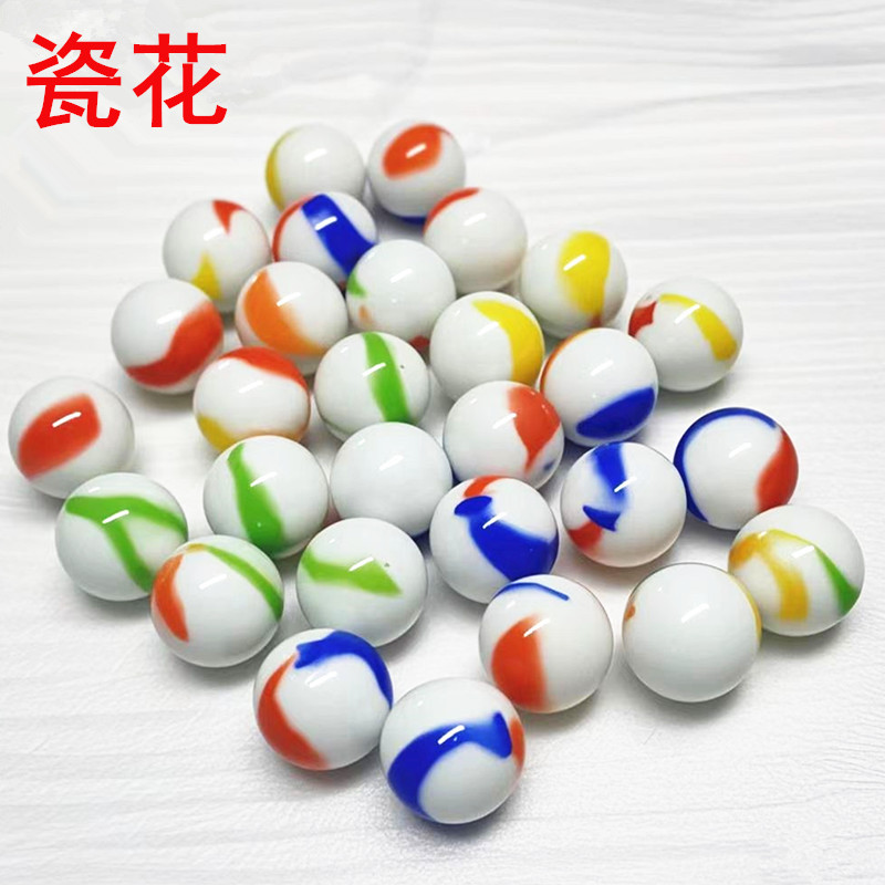 16mm mármoles de vidrio al por mayor juguetes nostálgicos cuentas de vidrio juego de damas tienda binaria de vidrio perlas sueltas bola artesanal