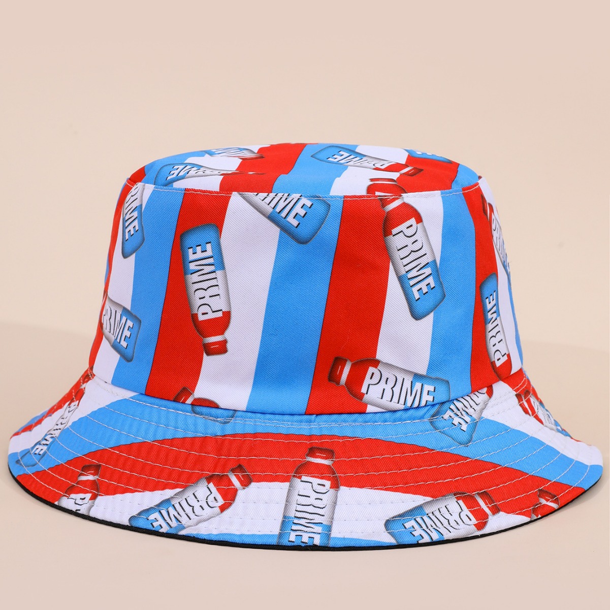 Sombrero de pescador de impresión transfronteriza nuevo estilo europeo y americano de moda para hombres y mujeres sombrero de doble cara sombrero sombrero de sol coreano sombrero de protección solar universal