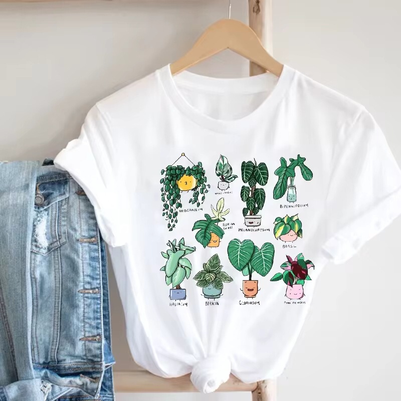 Women's Printed Cartoon Factory Spring/Summer 90S Mujer Camisetas Girls' Fashion Clothing Printed T-Shirt