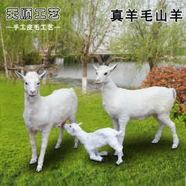 羊模型度假村模型羊奶粉店餐厅黑大型动物白羊标本农庄花园