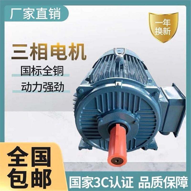 2/4/6/8级纯铜380v三相异步电动机75/90/110/132/160/200/250kw