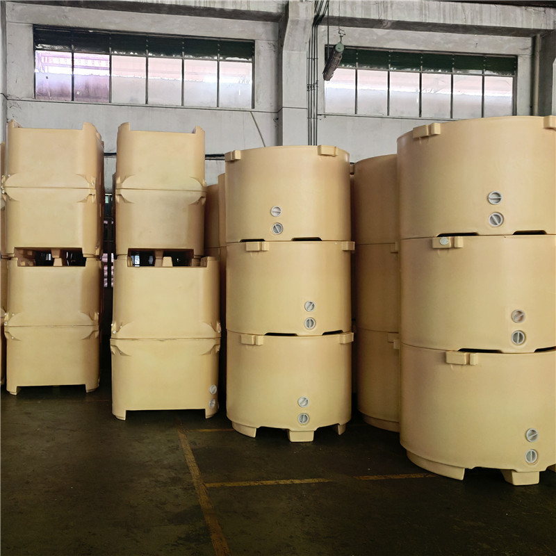 冷藏保鲜箱1000升加厚超大海鲜保温箱水产加工pu滚塑异形