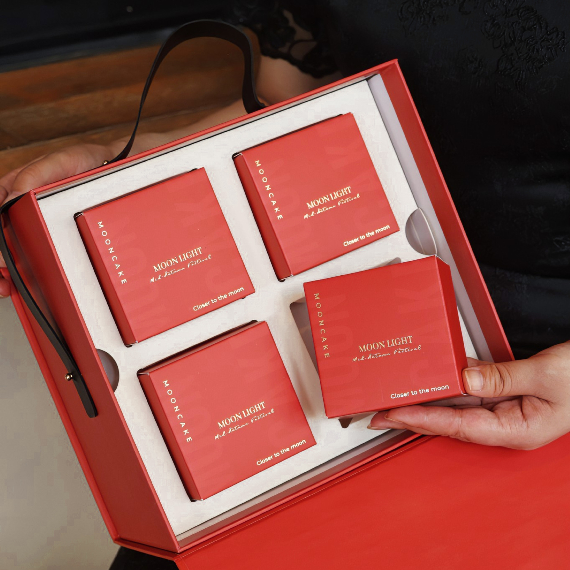 2024中秋月饼礼盒 月饼包装盒冰皮广式月饼礼品包装空盒