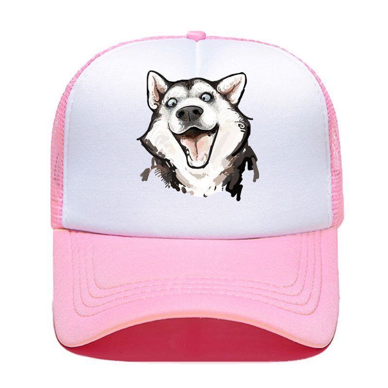 Individual Husky Print Outdoor Recreational Baseball Net Cap For Men And Women All Shade Cap_voghion.com