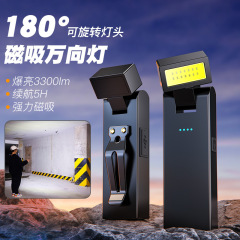 ハイキング用の多機能ミニ非常灯、長いバッテリー寿命、ポータブル小型懐中電灯、充電式磁気屋外キャンプクリップライト