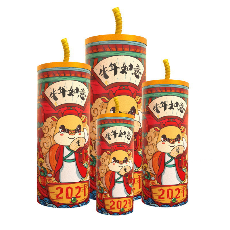 Decoraciones de Año Nuevo para puestos: decoraciones con petardos para el Festival de Primavera y el día de Año Nuevo, decoración de escenarios en centros comerciales y escuelas, cajas de regalo del Dios de la Riqueza.