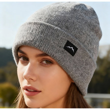 帽子男冬季时尚青年加绒保暖护耳加绒毛针织帽户外防寒套头毛线帽