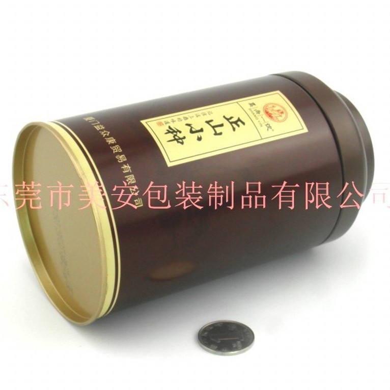 正山小种茶叶罐  圆形茶叶铁罐   茶叶包装 马口铁铁罐生产厂家