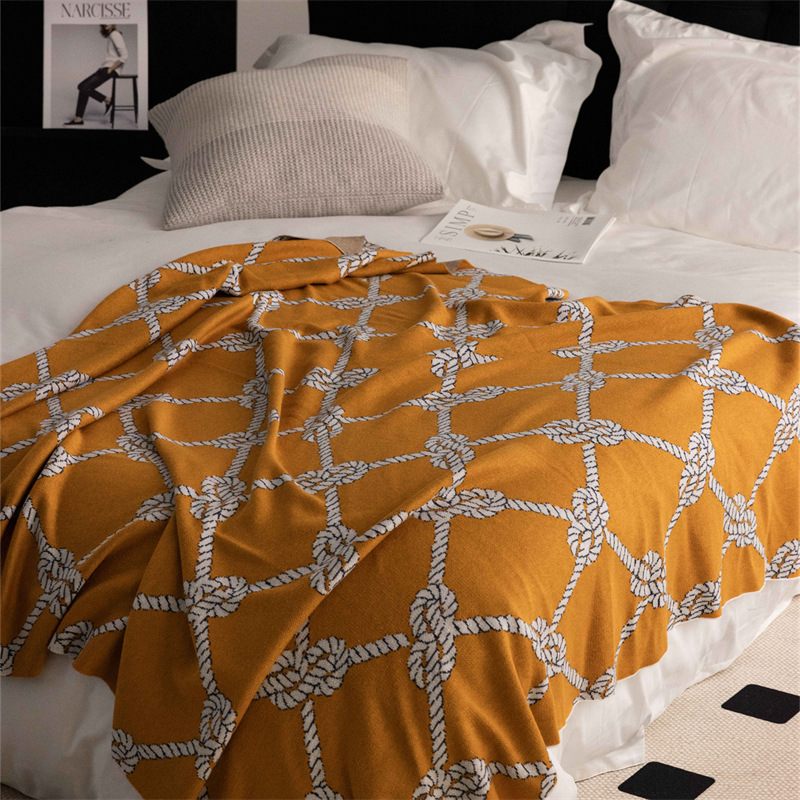 Nordic Minimalist Knot Element Knit Area Rugs Sofa Rugs Casual Rugs B&B Rugs Nap Rugs Tesmann
