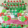 Christmas monster Grinch theme decoration Christmas party Plus flag banner balloon birthday cake plug suit