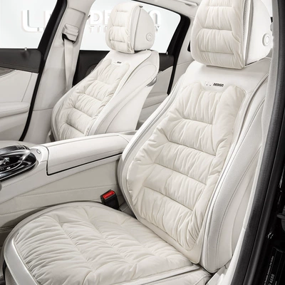 Cross-border wholesale new car seat cushion winter plush car cushion down warm thick car seat cover warm