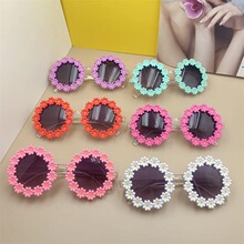 I 24406 Kids Flower Sunglasses ��̫ͯ���� �羳����ѷŷ��