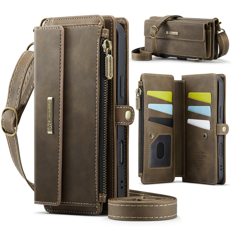 Suitable for Iphone17 Flip Phone Case Retro Wallet S25 Mobile Phone Leather Case Samsung A16 Card Protective Cover Suitable for Iphone17 Flip Phone Case Retro Wallet S25 Mobile Phone Leather Case Samsung A16 Card Protective Cover