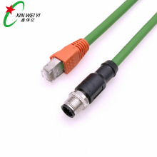 M12 ��ˮ�B���� 8оA���D RJ45���ICAT6��̫�W���|�ŷ��C����W��