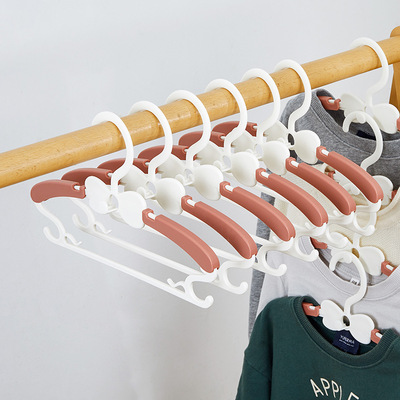 Plastic children coat hanger Children's clothing store Newborn baby Dedicated coat hanger baby clothes Shelf Clothesline wholesale