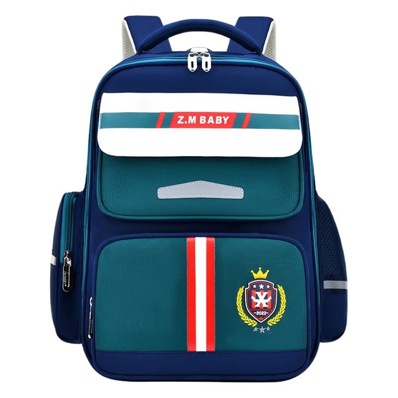 Sésamo bebé nuevo estudiante de la escuela primaria mochila masculina 1-3-6 grado soporte de la cintura mochila de los niños mochila de estilo británico