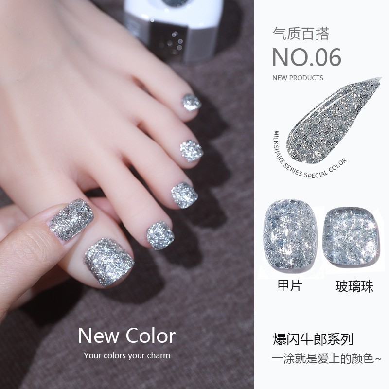 Flash diamante esmalte de uñas pegamento 2023 nueva celebridad de Internet popular color blanco lentejuelas pegamento de diamante para salón de uñas