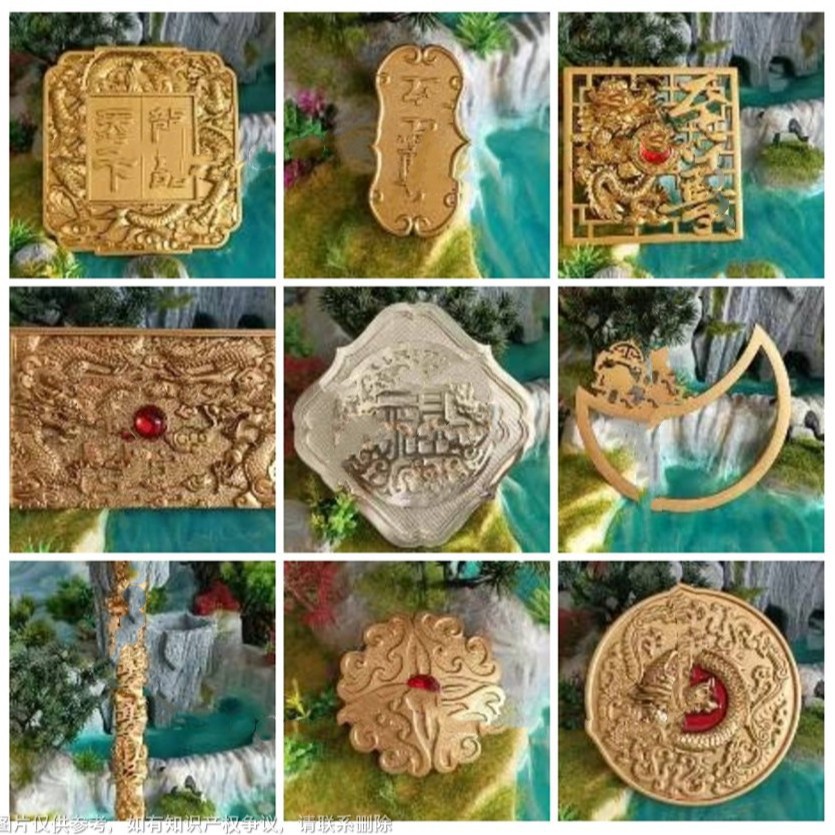 标贴浮雕图月饼标牌葡萄酒标礼盒包装青古铜ABS立体铭牌 yxg18