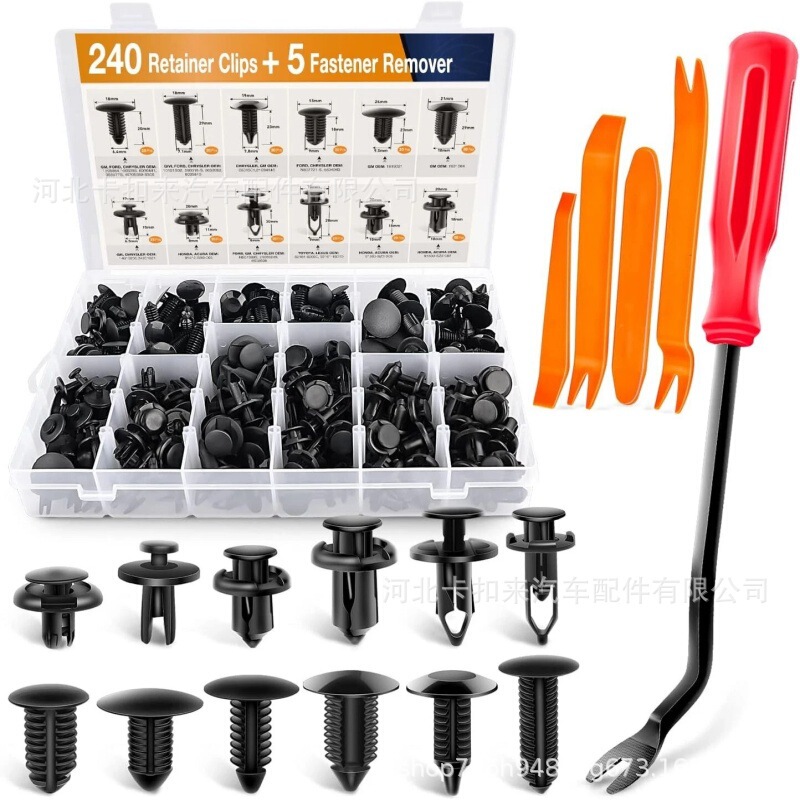 Cross-Border Temu 240Pcs Car Box Set of 12 Types of Car Bumper Repair Kit Fasteners Expansion Screws Cross-Border Temu 240Pcs Car Box Set of 12 Types of Car Bumper Repair Kit Fasteners Expansion Screws