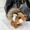 Cute keychain, plush toy, bag decoration for friend, tiger, Birthday gift