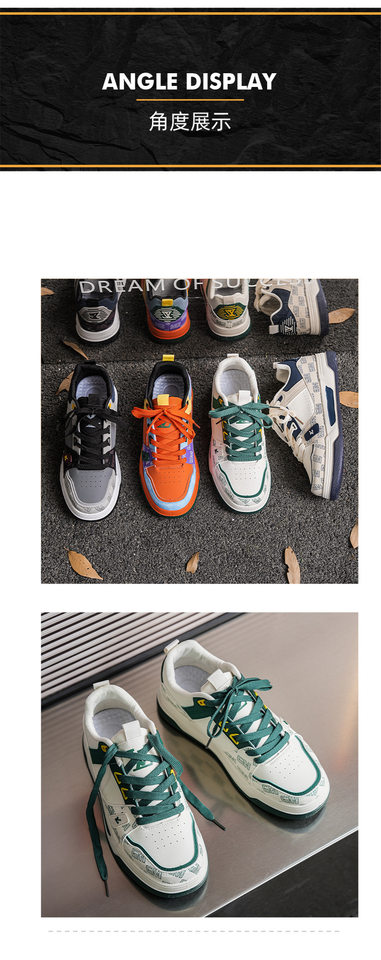Giày sneaker nam cổ lửng thoáng khí phối màu, đế dày gót 3–5 cm — G 8220m Xanh dương, G 8220m Xanh lá, G8220 màu cam, G8220 xám đen chi tiết 16