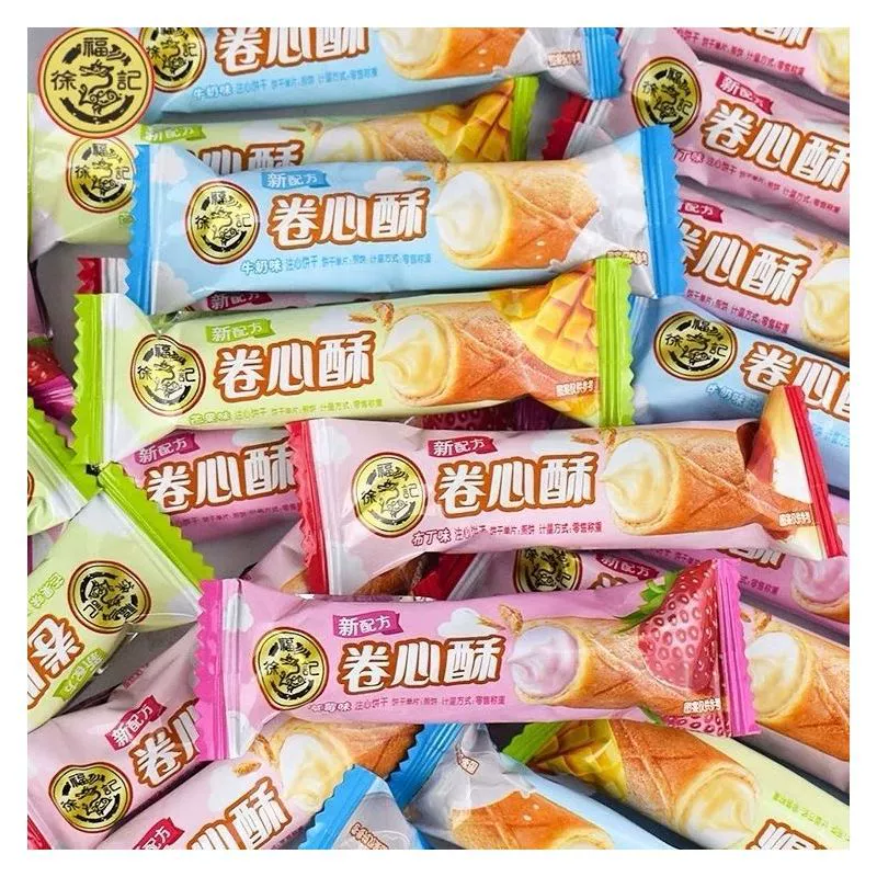 Xu Fuji Печенье Рулет яйцо Ролл Много вкусов Офис общежитие повседневная детская закуска подарок пакет оптом оптом