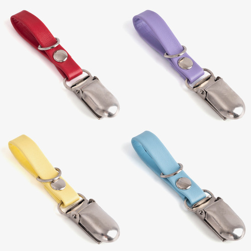 Creative Colorful Keychain PU Leather Keychain Duckbill Key Pendant Metal Keychain Personalized Lanyard Wholesale