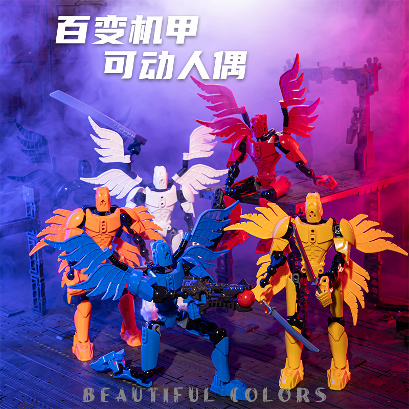 Cross-border new lucky doll non-3D printed full-joint movable Dummy model DIY assembly stress-relief toy