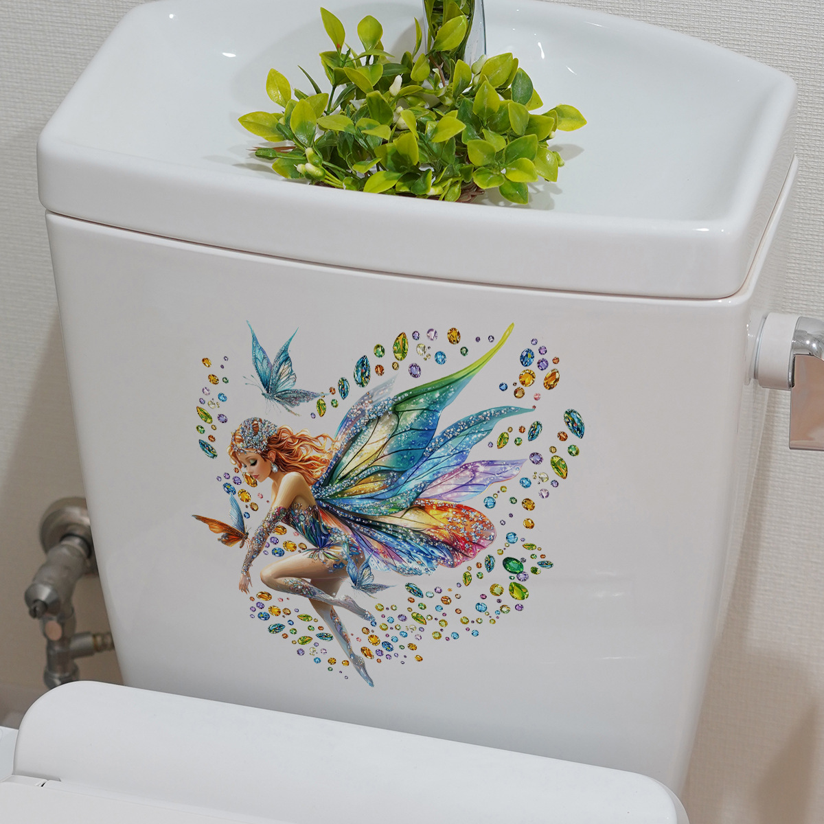 M16056小尺寸创意精灵仙子宝石墙体客厅卧室马桶装饰墙体厂家批发