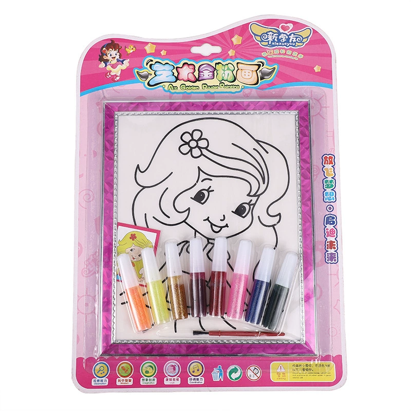 Big coloring book for kindergarten, toy, handmade, 6 pieces, graffiti, wholesale