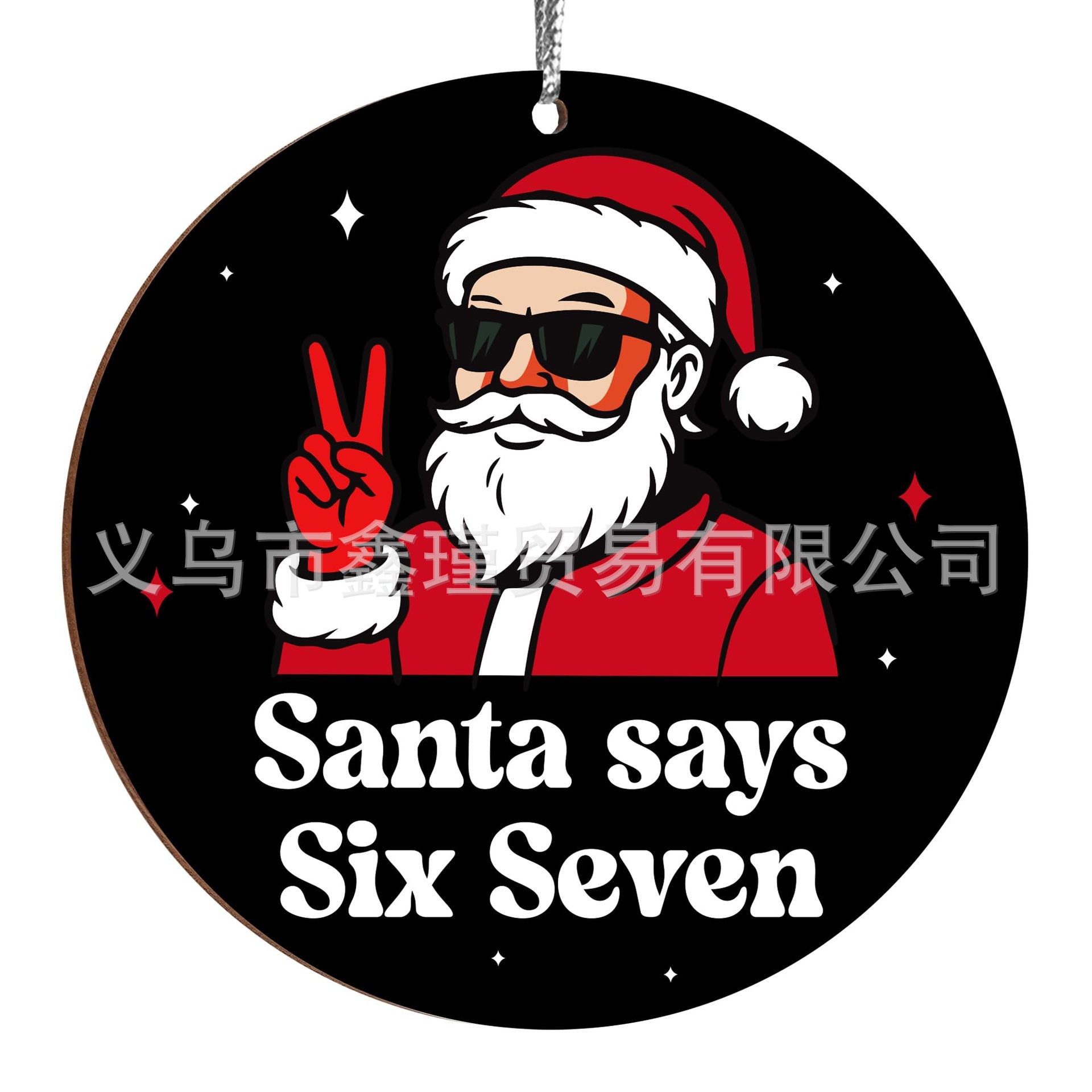 Ventas transfronterizas calientes seisseven67 seis siete decoraciones de Navidad acrílicas decoración divertida