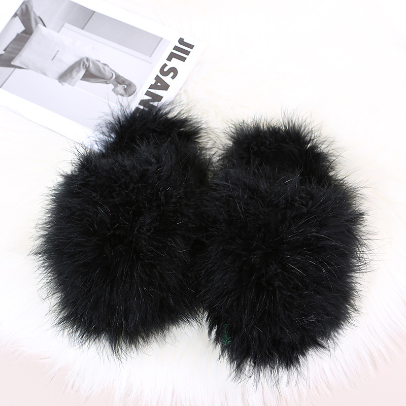 Solid Color Thicken Plush Slippers NSKJX112133