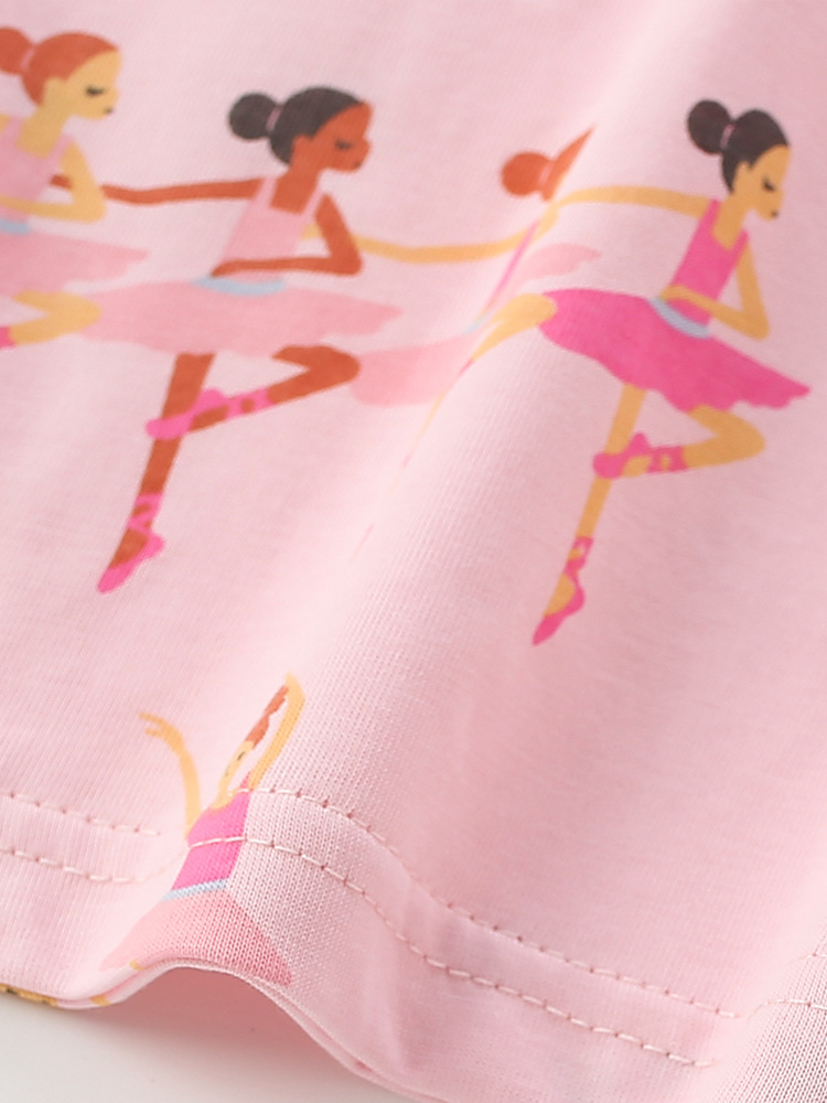 Malwee ropa de casa de niñas de otoño nuevo estilo europeo y americano para niños de mediana edad casual impresión extranjera pantalones de cintura elástica conjunto