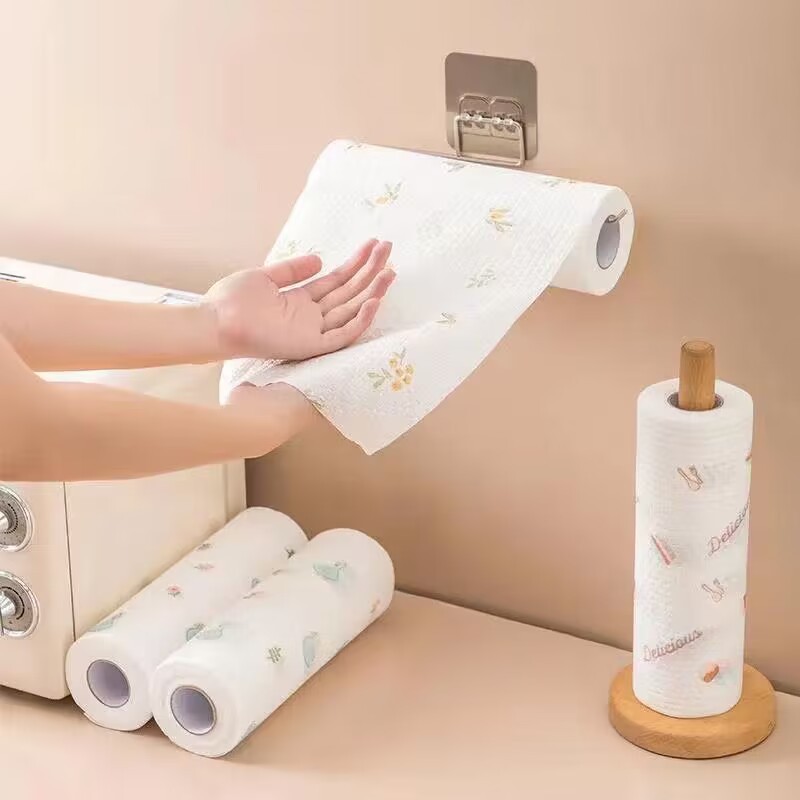 Paño de limpieza desechable para cocina de 20*20 cm, rollo de toallas absorbentes desechables para pies, para uso doméstico, ideal para personas que buscan comodidad. image 7