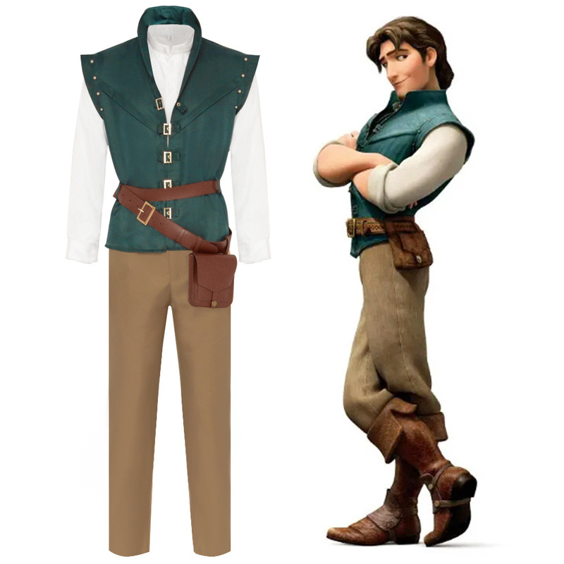 Flynn Ryder Cosplay Costume Rapunzel Halloween Prince Charming Cosplay Costume Cross-Border Supply