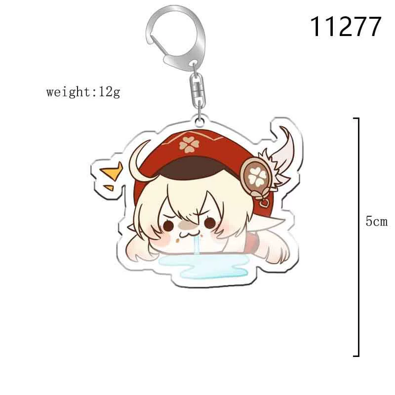 Гэншин Импакт, акриловый брелок-ключница, симпатичный слюнявчик для еды