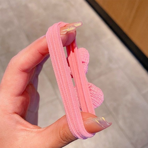 Colorful flower hair accessories, rubber bands, children's headbands, bow hair ties, cute, non-damaging, high-elastic hair rope headbands