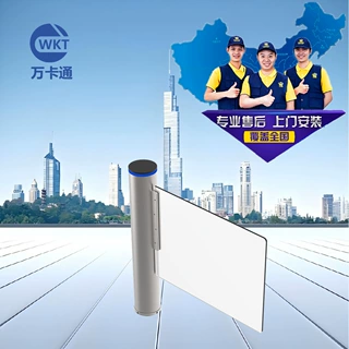 铝合金圆柱速通门人脸识别摆闸机单双向通行小区办公楼超市门禁