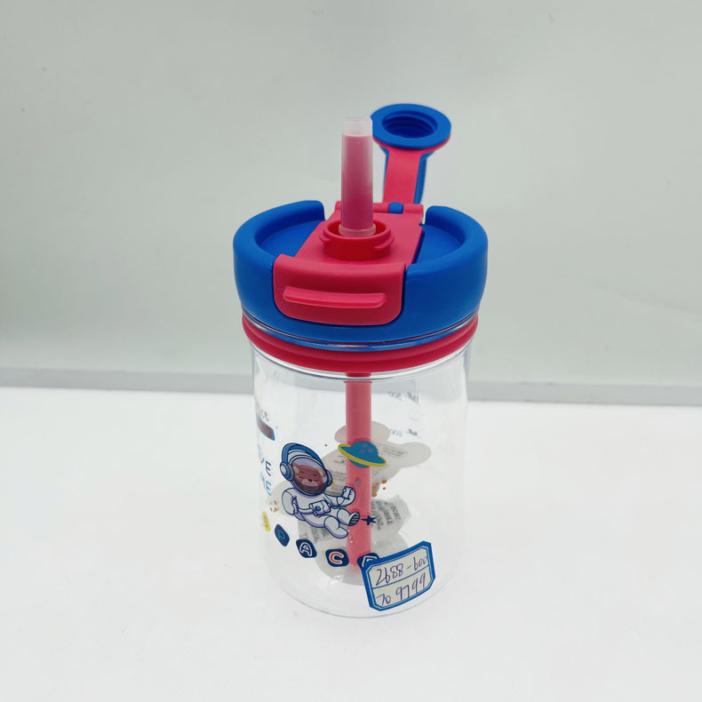 Seligya 2688 taza de agua valor facial taza de agua regalo taza de agua Comercio exterior pareja taza valor facial taza doble beber paja taza de agua