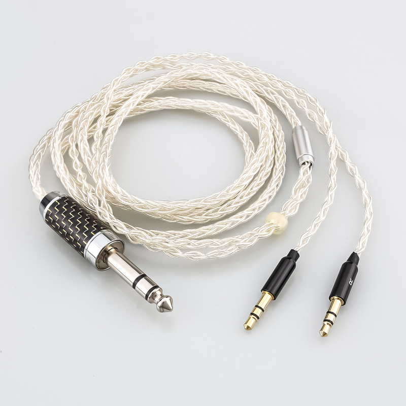 Hifiman He400I He400Se He1000Se He6Se He560 Headphone Cable Single Crystal Copper Silver Plated